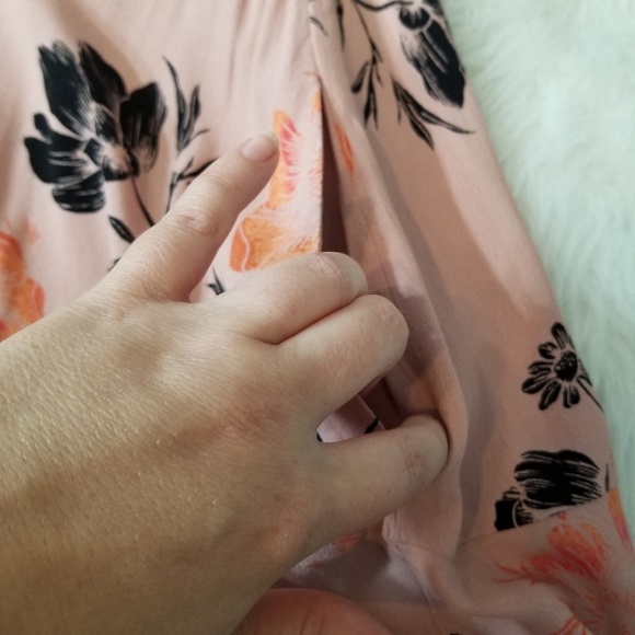 Free People Tie Waist Long Sleeve Shirt Dress - Picture 8 of 8